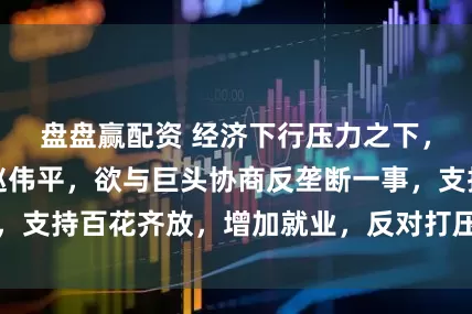 盘盘赢配资 经济下行压力之下，杭州伍技科技赵伟平，欲与巨头协商反垄断一事，支持百花齐放，增加就业，反对打压抑制创新力量