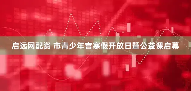 启远网配资 市青少年宫寒假开放日暨公益课启幕